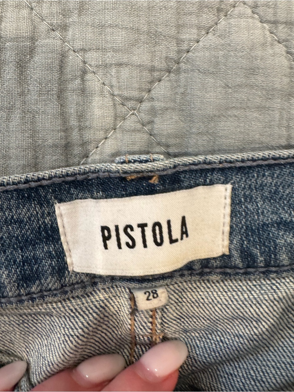 Pistola Pale Blue Denim Waist Jeans